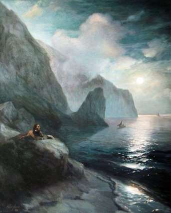 Pushkin on the Crimea by Aivazovsky